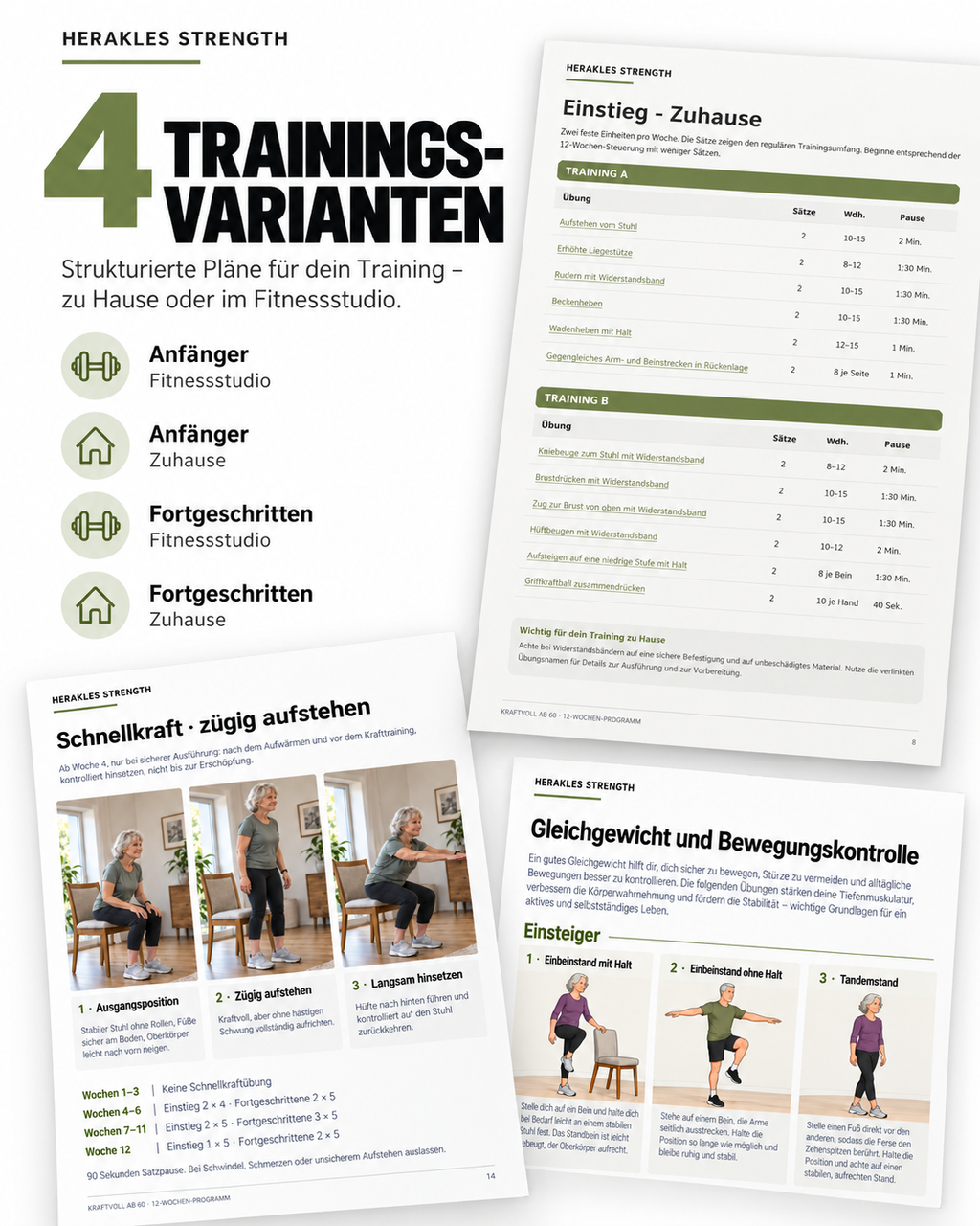 Kraftvoll ab 60 – Dein 12-Wochen-Krafttrainingsprogramm
