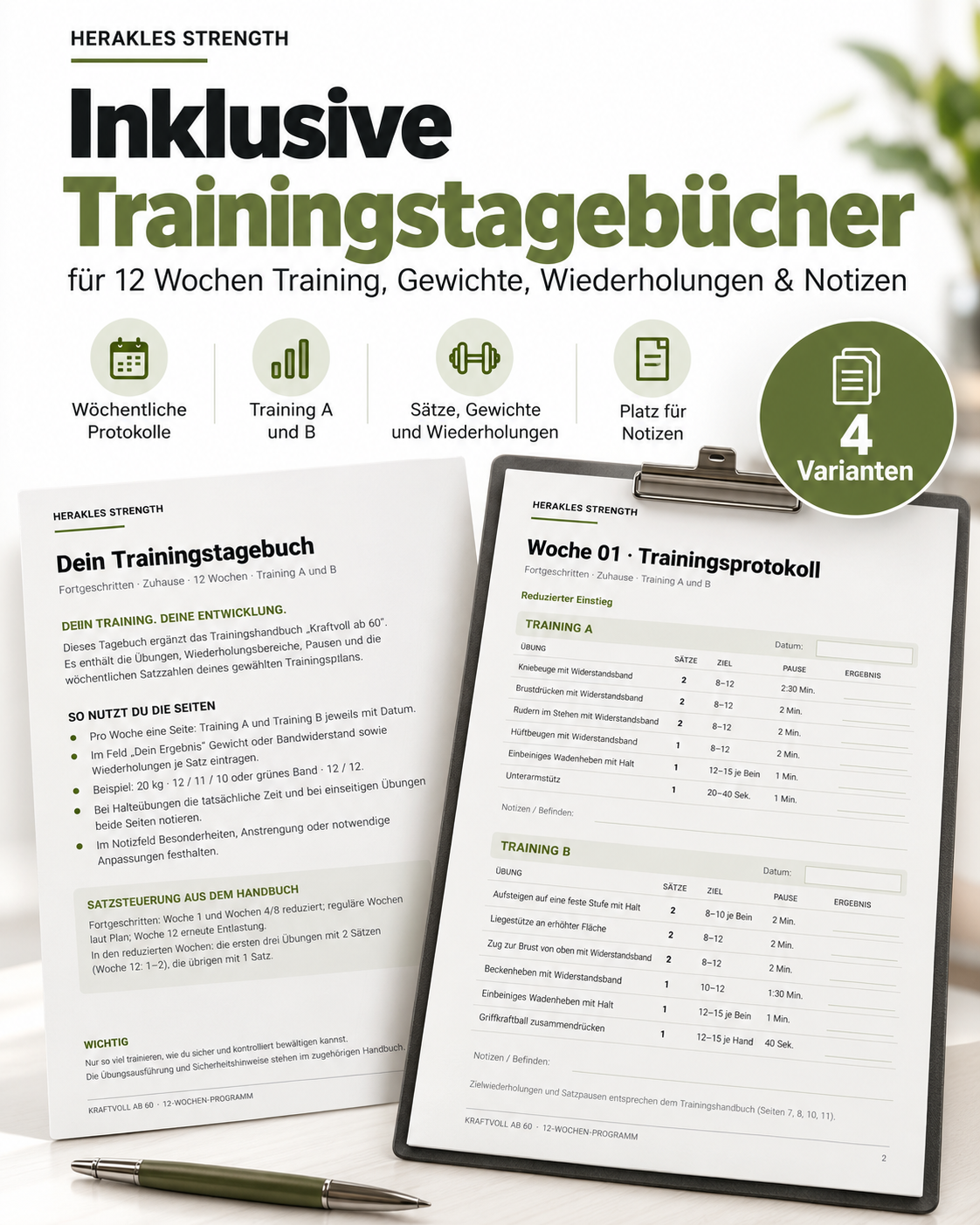 Kraftvoll ab 60 – Dein 12-Wochen-Krafttrainingsprogramm