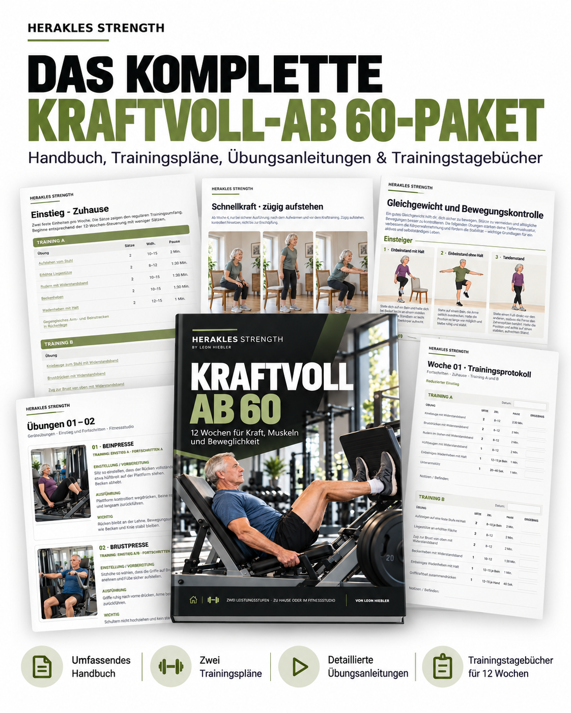 Kraftvoll ab 60 – Dein 12-Wochen-Krafttrainingsprogramm