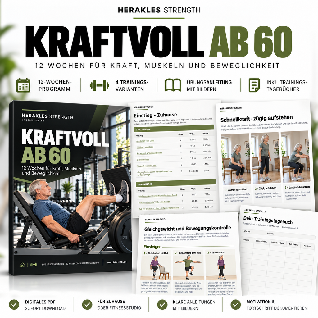 Kraftvoll ab 60 – Dein 12-Wochen-Krafttrainingsprogramm